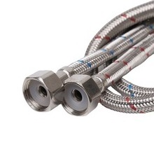 Faucet Cold and hot stainless steel hose Kitchen faucet inlet hose Red and blue braided pointed hose 60cm