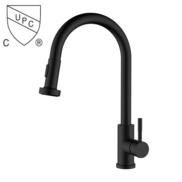 Single Handle Gooseneck Pull Out Sprayer Kitchen Faucet in Brushed Nickel Torneira Cozinha Goumert