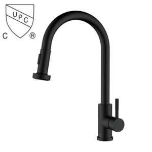 Single Handle Gooseneck Pull Out Sprayer Kitchen Faucet in Brushed Nickel Torneira Cozinha Goumert