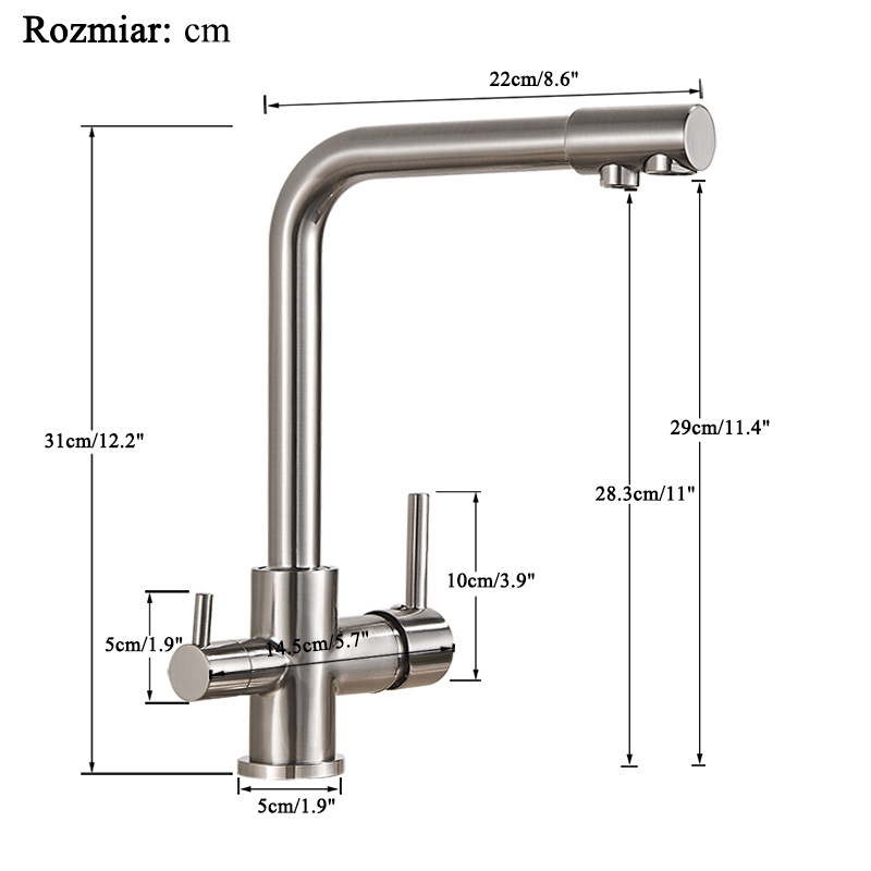 TOP1 European Traditional Contemporary Zinc Classic Hot Cold Water waterfall brass water kitchen faucets mixers taps