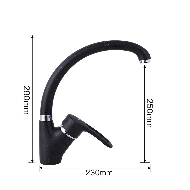 Modern Multicolor Spray painting Kitchen Faucet Cold and Hot Water Mixer Tap Single Handle 360 Rotation