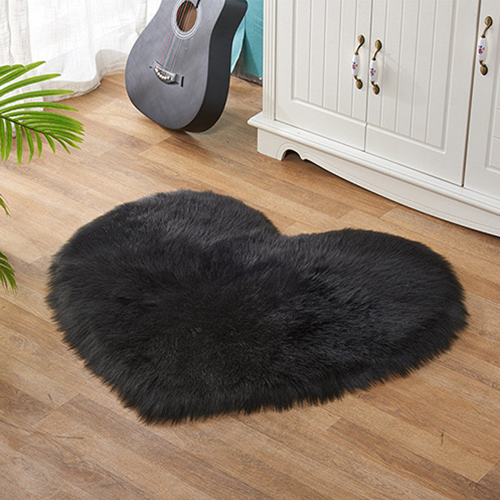 furry rug carpet Heart shaped soft and comfortable plush carpet for living room and bedroom fluffy mat bedroom