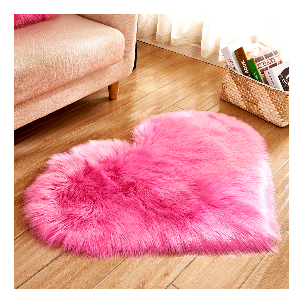 the sitting room carpet Heart shaped soft and comfortable plush carpet for living room and bedroom rug modern