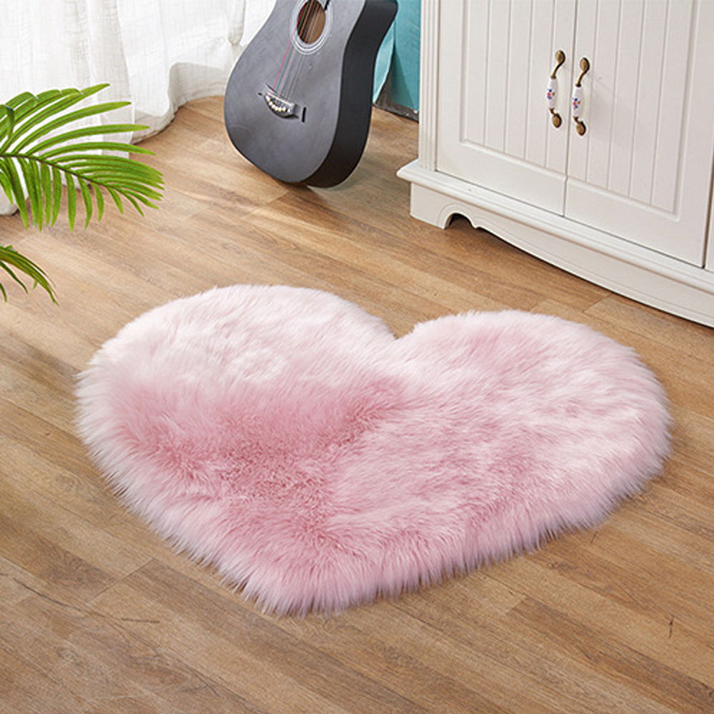 the sitting room carpet Heart shaped soft and comfortable plush carpet for living room and bedroom rug modern