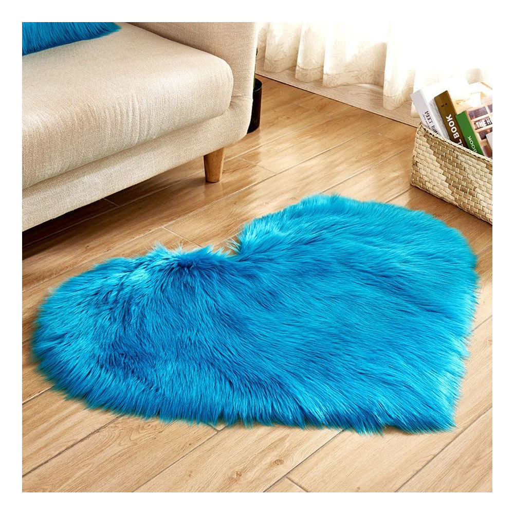 non slip floor carpet living room rugs and carpet Heart shaped soft and comfortable plush carpet for living room and bedroom