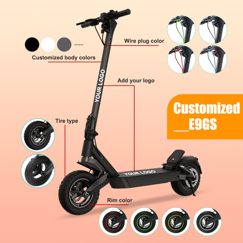 E9GS new fashion  10 inch 500w off road tire two wheel  lithium electric scooter