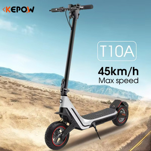 foldable 500/800w  china Warehouse E scooter Tubeless off-road tires speed adjustable Electric scooter for adult