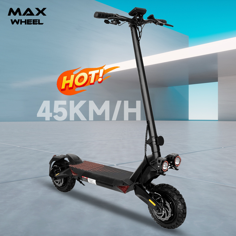 China factory 800/1000w high power dual motor 10 inch tire off-road scooter T8 adult folding electric scooter wholesale