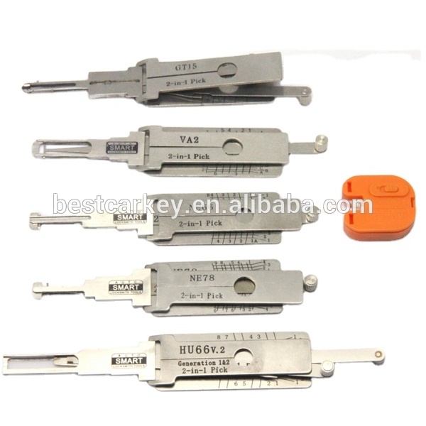 Best price 5pcs auto decoder without keys for HU66v.2 GT15 VA2 NE78 NE66 2 in 1 tool