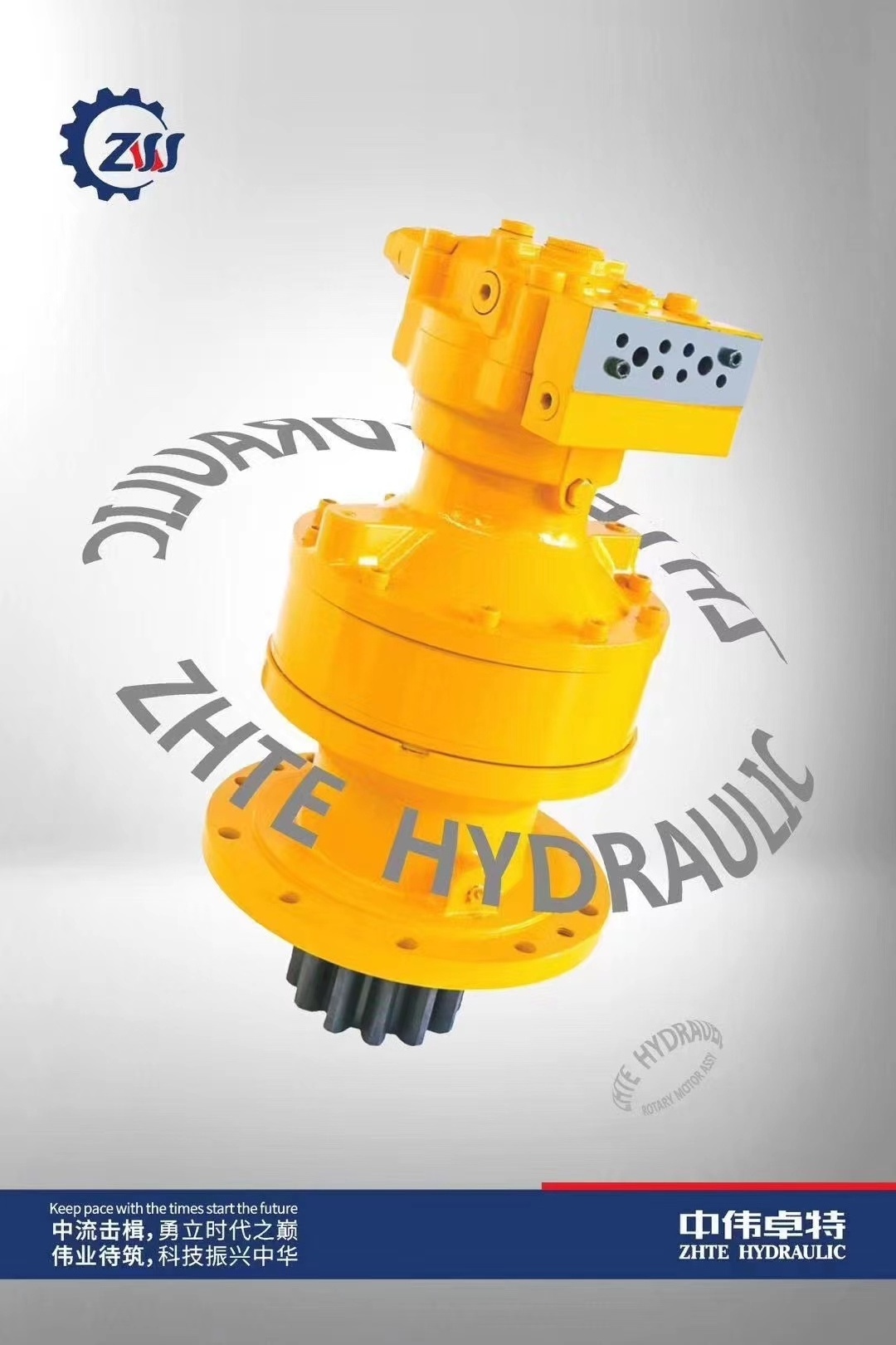 ZW & ZHTE Hydraulic High Quality Excavator Swing Reducer EC480 Slew Drive Motor