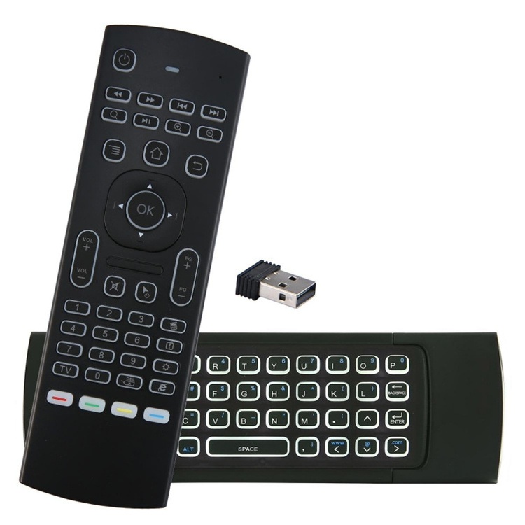 MX3 Backlit Air Mouse T3 Smart Remote Control 2.4G RF Wireless Keyboard with Voice Microphone for X96 tx3 H96 pro Android TV Box