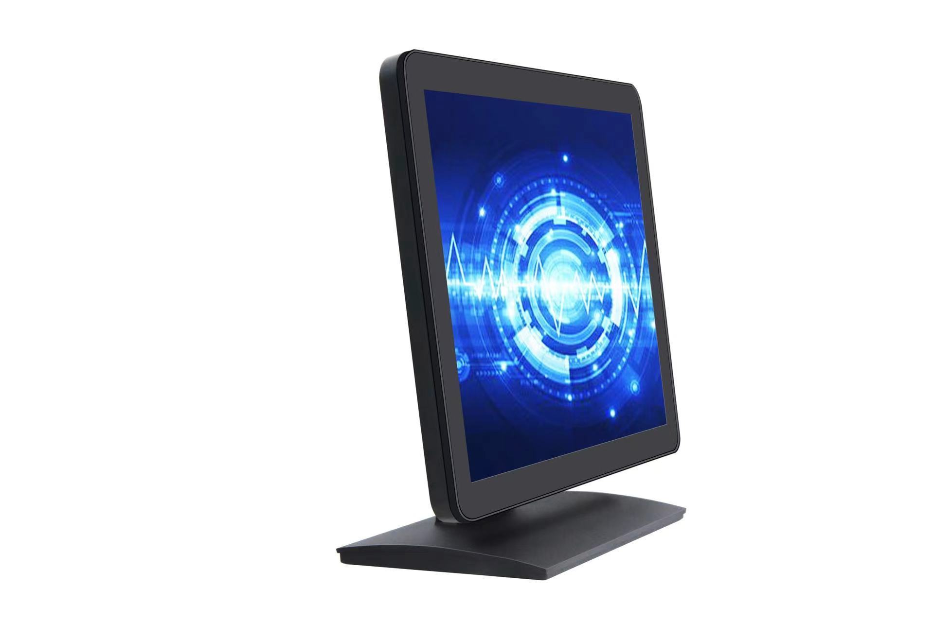 High Quality Monitor Aluminum Stand 17 Inch Hd Tfd Lcd 5 Wire Resistive Touch Screen Monitor For Pos Hotel Restaurant