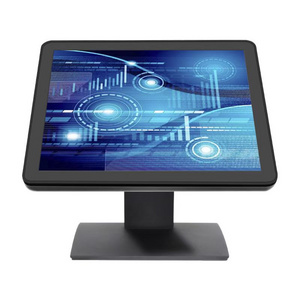 High Quality Monitor Aluminum Stand 17 Inch Hd Tfd Lcd 5 Wire Resistive Touch Screen Monitor For Pos Hotel Restaurant