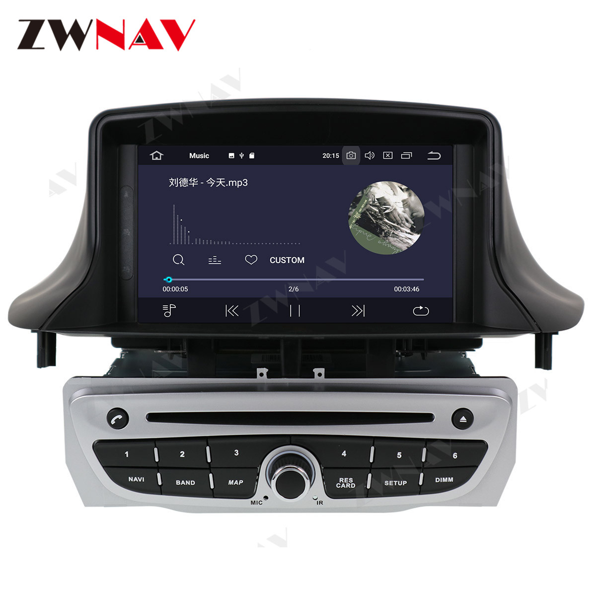 Android 10 PX6 Car GPS Navigation Multimedia Player For Renault Megane 3 Renault Fluence 2009+ Radio Auto Stereo Head Unit Audio