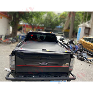 Arrival For Ford Ranger Raptor Auto Parts Aluminium Tonneau Roller Cover with Tail Gate Lock for 4 Door Pickups 100% Waterproof