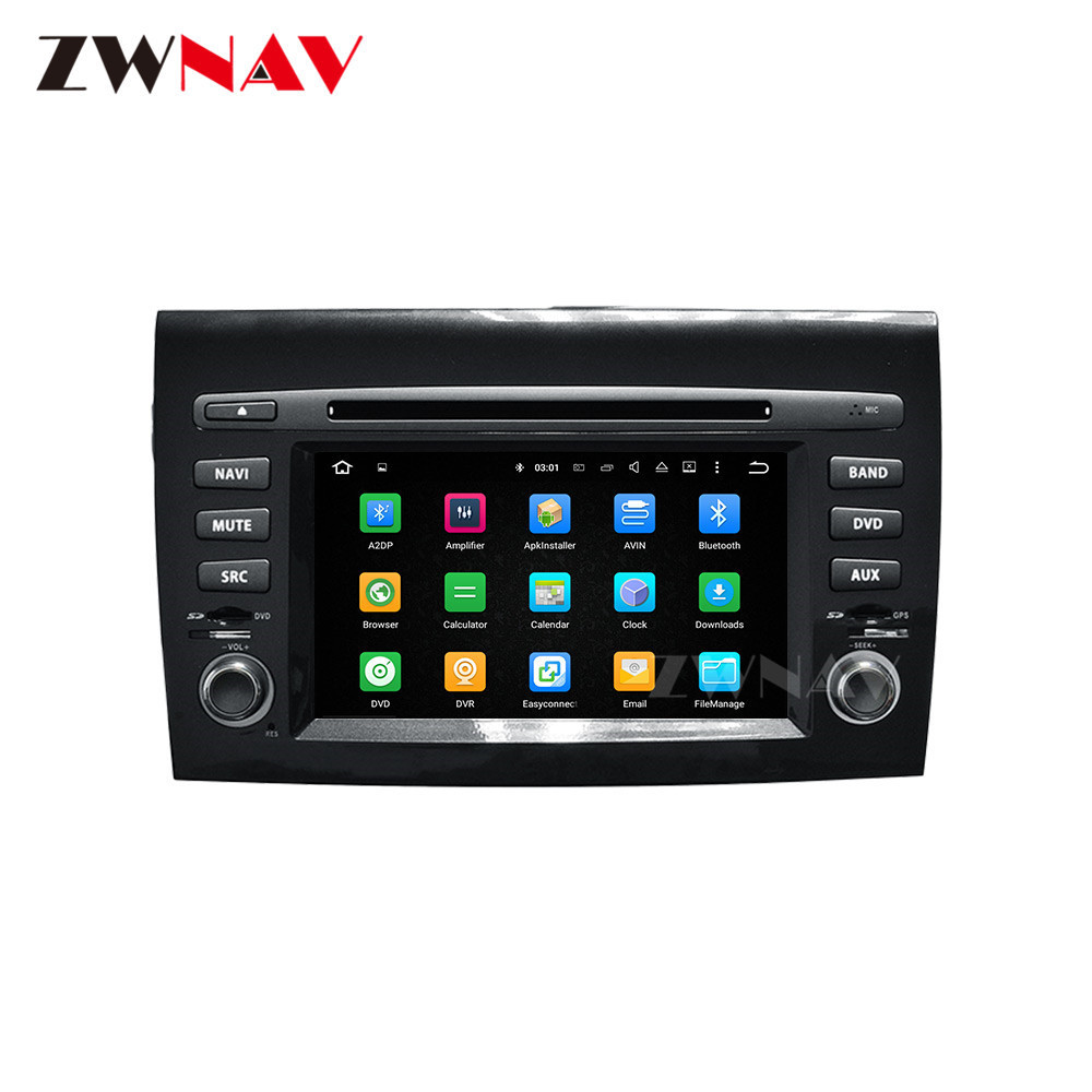 Android 10.0 Car DVD player GPS navigation auto stereo for Fiat Bravo 2007-2013 Multimedia player head unit radio tape recorder