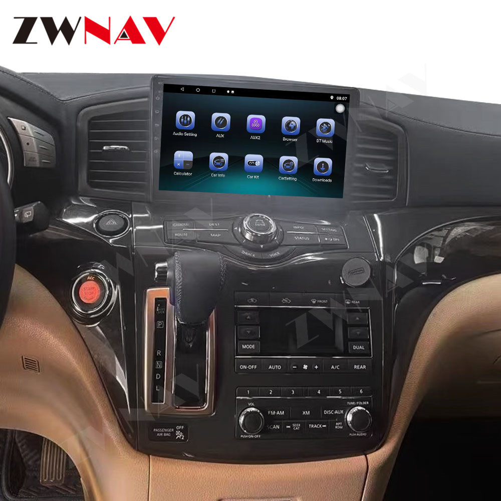 ZWNAV Vertical Tesla Radio Player Android 11.0 For Nissan Elgrand 2012-2015 Car Stereo with GPS Navigation Touch Screen HeadUnit