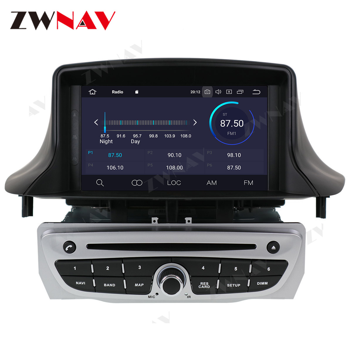 Android 10 PX6 Car GPS Navigation Multimedia Player For Renault Megane 3 Renault Fluence 2009+ Radio Auto Stereo Head Unit Audio