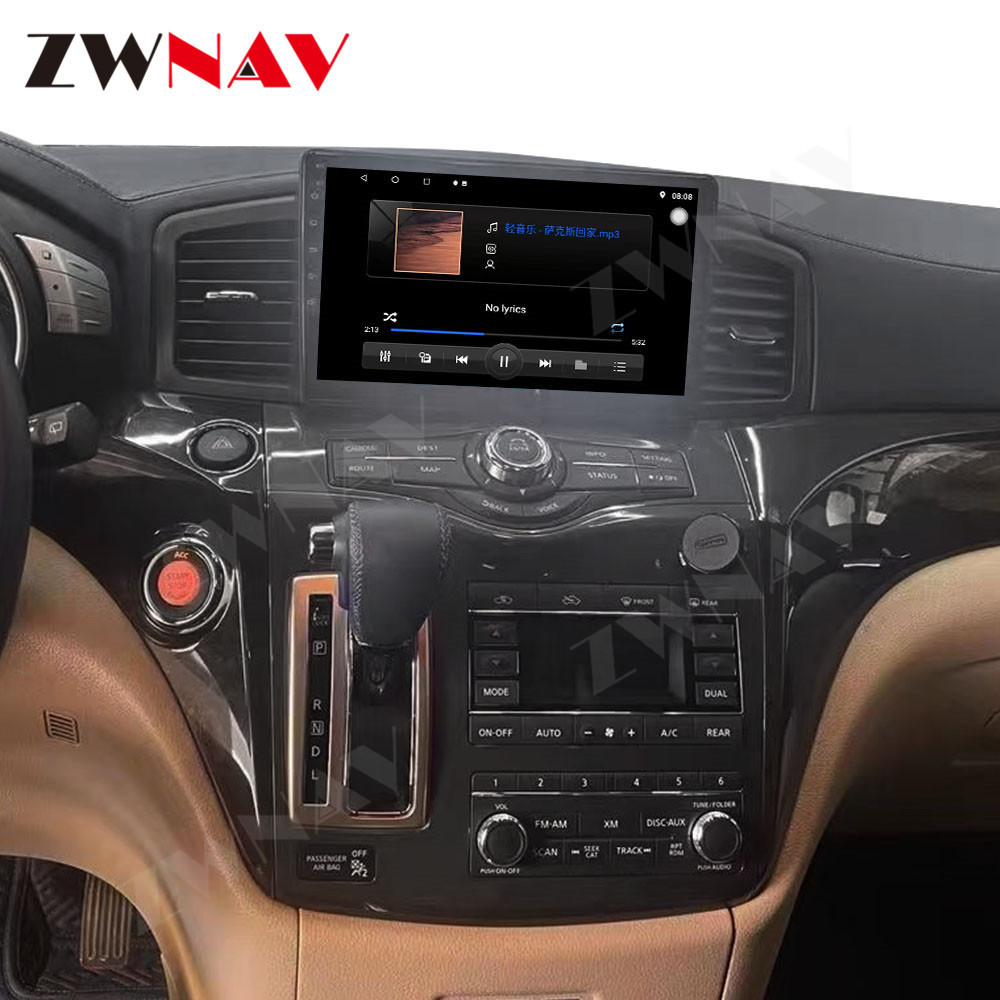 ZWNAV Vertical Tesla Radio Player Android 11.0 For Nissan Elgrand 2012-2015 Car Stereo with GPS Navigation Touch Screen HeadUnit