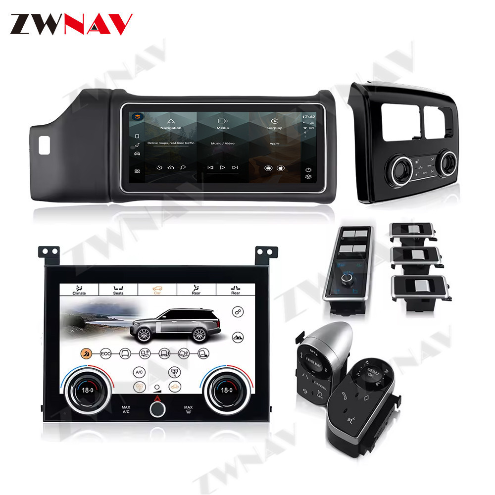 ZWNAV Android 10 13 Carplay  For Land Rover Vogue L405 2013-2017 Car Radio 13.3 Inch Touch Curved Screen With  GPS Navigation