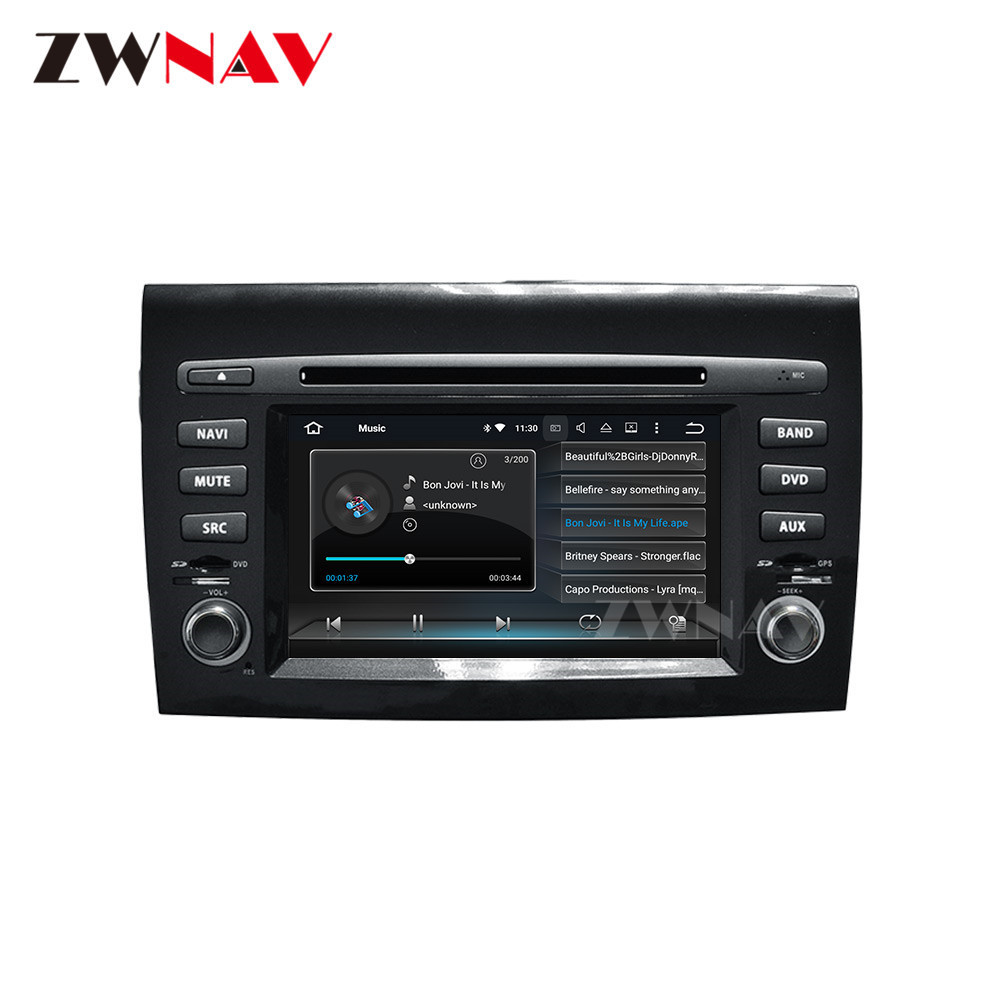 Android 10.0 Car DVD player GPS navigation auto stereo for Fiat Bravo 2007-2013 Multimedia player head unit radio tape recorder