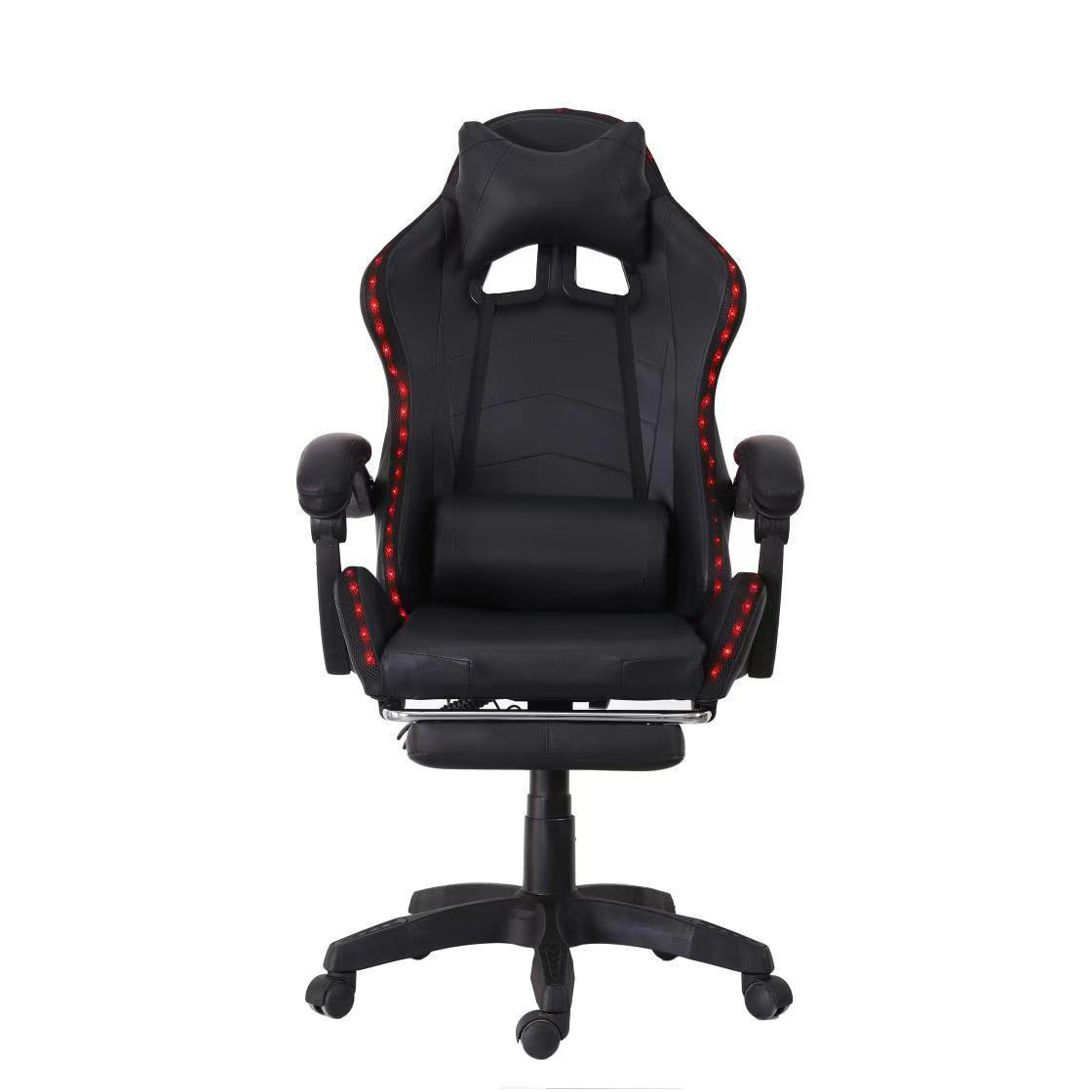 Good Quality Racing Style Heavy Duty Comfortable Gaming Chair LED Light 360 Swivel PU Leather Gaming Chair