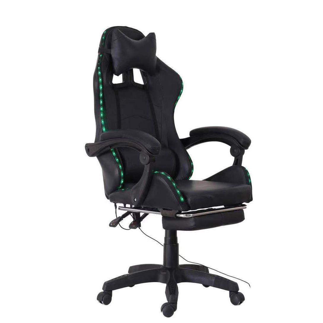 Good Quality Racing Style Heavy Duty Comfortable Gaming Chair LED Light 360 Swivel PU Leather Gaming Chair