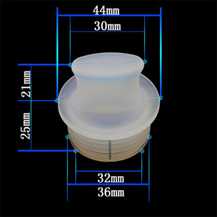 Source Factory Wholesale Transparent Silicone 2000ml 3200ml 2L 3.2 Litre Vacuum Thermos Glass Lined Flask Stopper