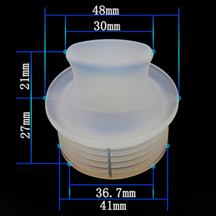 Source Factory Wholesale Transparent Silicone 2000ml 3200ml 2L 3.2 Litre Vacuum Thermos Glass Lined Flask Stopper