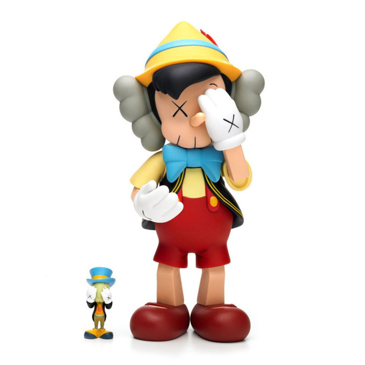 Hot Sale Modern Simple Pinocchio Kaw Figure Soft Action Figure for Decoration for Room Ornaments