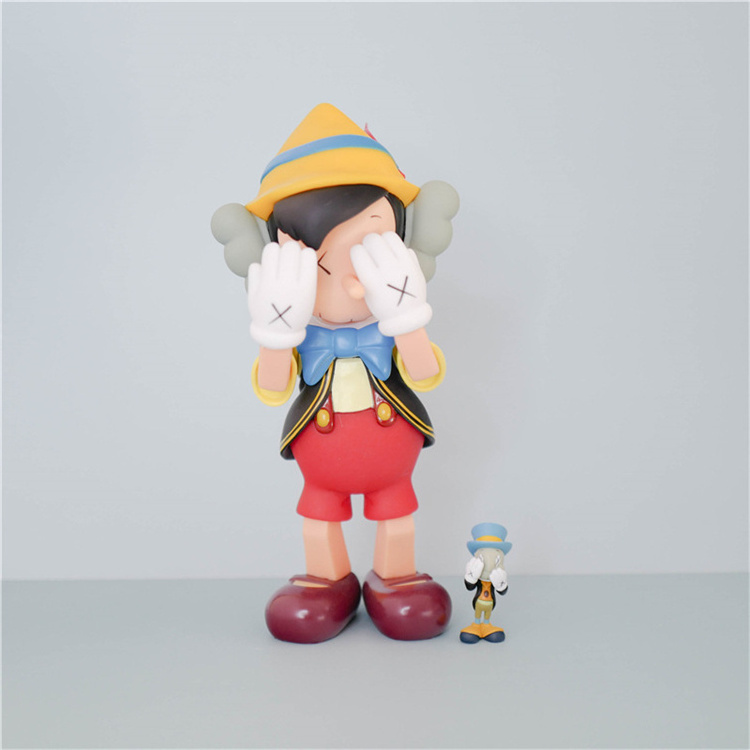 Hot Sale Modern Simple Pinocchio Kaw Figure Soft Action Figure for Decoration for Room Ornaments