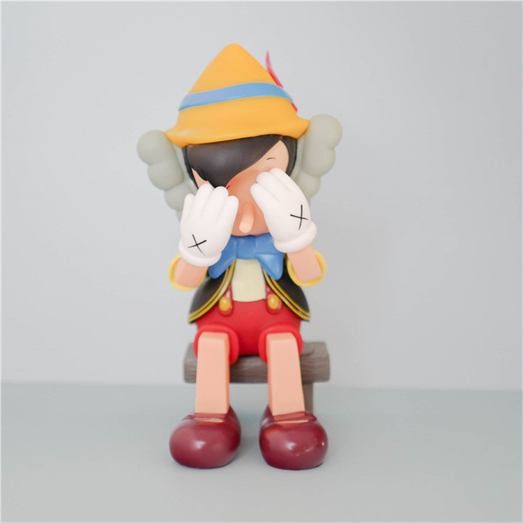 Hot Sale Modern Simple Pinocchio Kaw Figure Soft Action Figure for Decoration for Room Ornaments