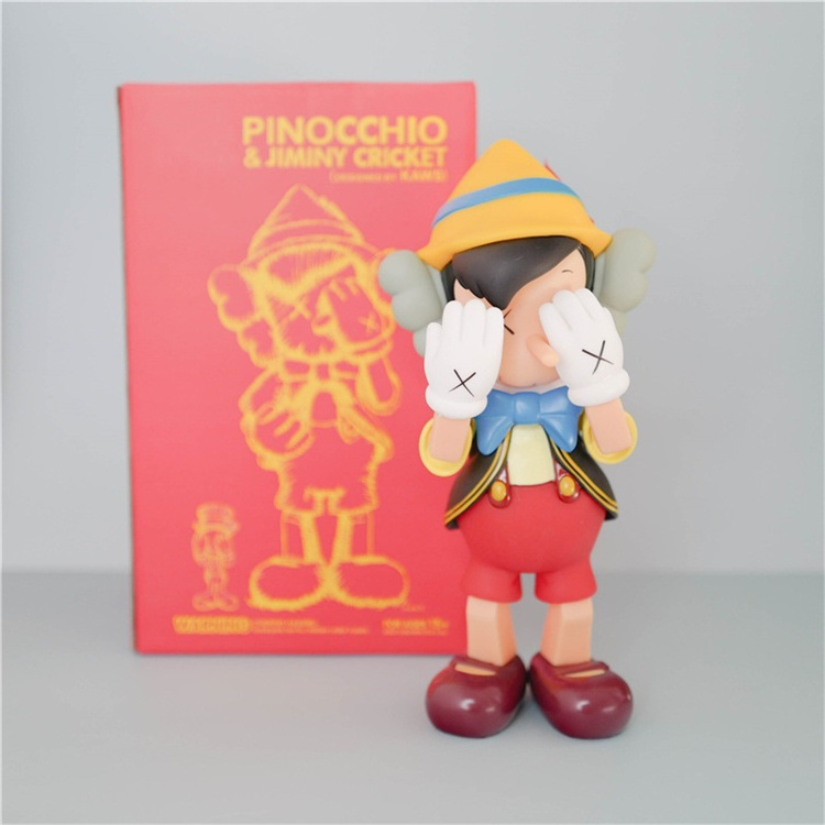 Hot Sale Modern Simple Pinocchio Kaw Figure Soft Action Figure for Decoration for Room Ornaments