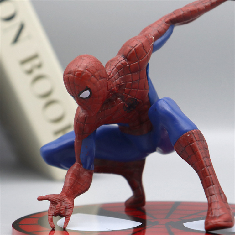 Wholesale Super Hero Action Figures 4 Styles of Spiderman and Iron-man 9-14cm PVC Model Toy for Avenge Fans