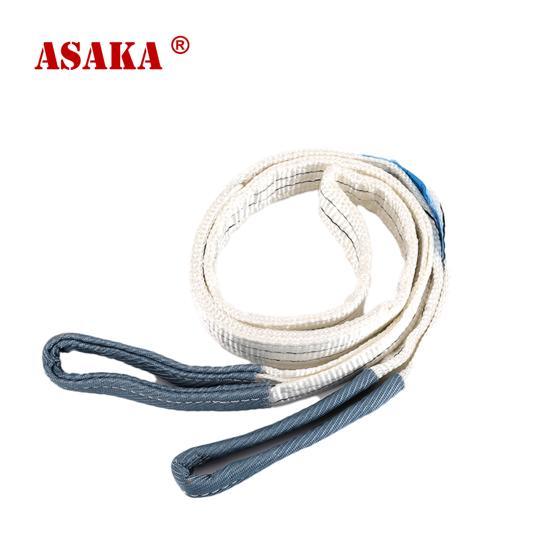 Cheap Price 2Ton 3Meter Polyester Flat Lifting Sling Safety Factor 8 Times Loading Webbing Sling