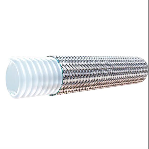 PTFE Hose Tube Flexible Stainless Steel Braided Fuel Smooth Bore / Corrugated PTFE Hose High Pressure PTFE Brake Hose Hydraulic