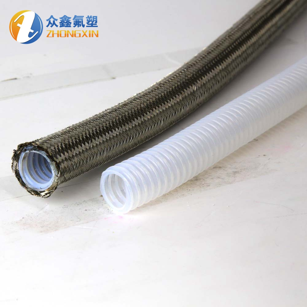 4*2.5 mm  5*6mm 8*10mm 6*8mm ozone hose ptfe stainless steel braided ptfe corrugated hose