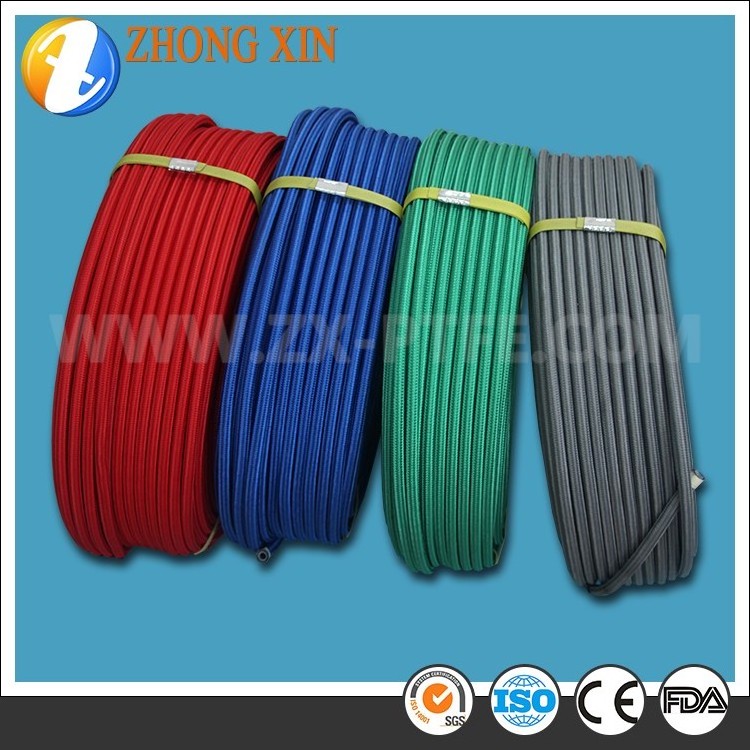 White blue green red nylon braided hose sleeve for ptfe an3 brake line hose