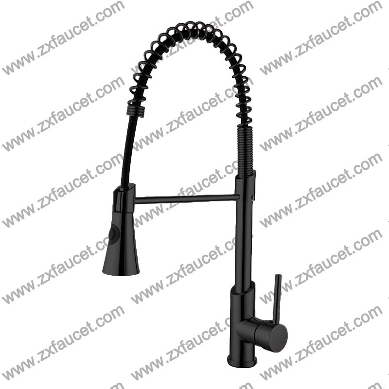 Industrial Single Hole Brass Gooseneck Kitchen Mixer Tap Faucet