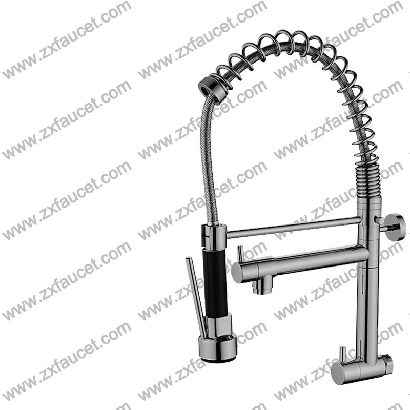 Pull Down Kitchen Sink Faucet Contemporary Chrome Single Handle Gooseneck Pull Out Kitchen Faucet With Sprayer