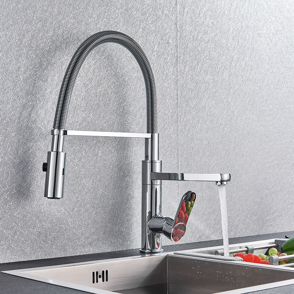 Kitchen Faucet With Pull Down Sprayer High Arc Single Handle Kitchen Sink Faucet Commercial Rv Kitchen Faucets Torneira Cozinha