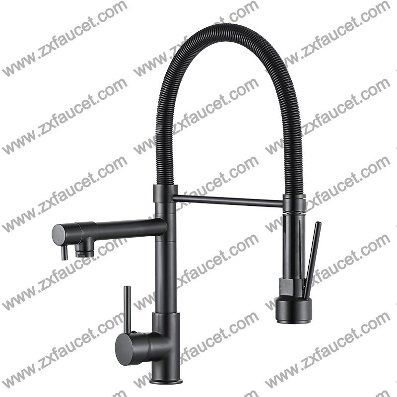 Zuoxuan Kitchen Faucet Classic Stainless Steel 304 Water Tap Modern Kitchen Taps Brass Pull Out Sprayer Kitchen Mixer Faucets