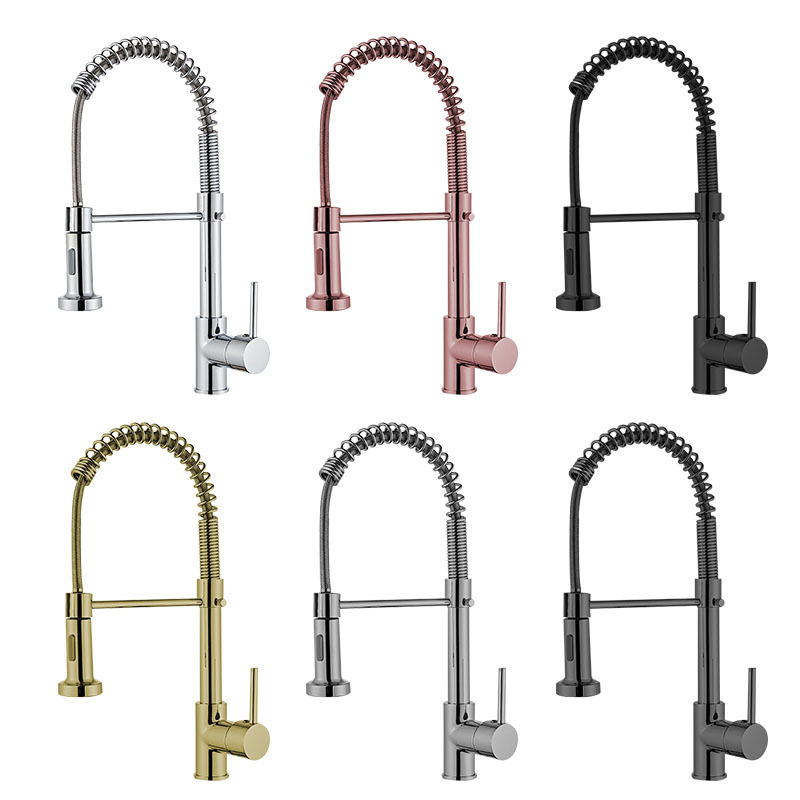 Pull Down Faucet Kitchen Mixer With Spray Head