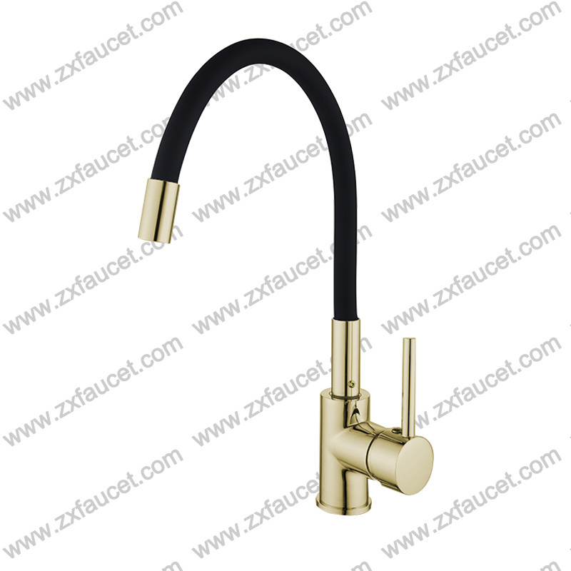 Zuoxuan Kitchen Faucet Gold Stainless Steel 304 Water Tap Modern Kichen Kitchen Taps Brass Pull Down Kitchen Mixer Sink Faucets