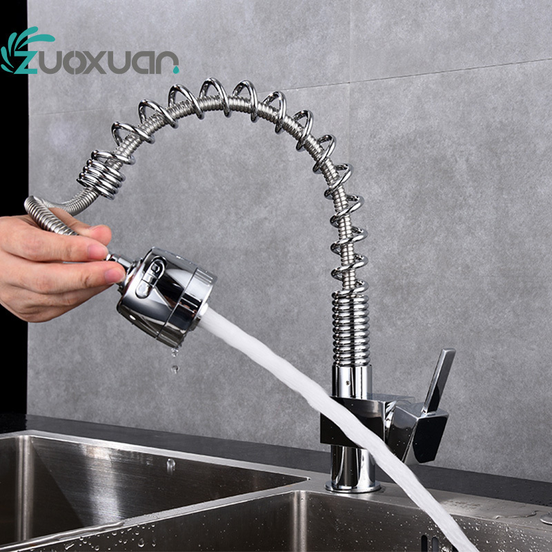 Pull-Down Kitchen spring Faucet with Magnetic Docking Spray Head