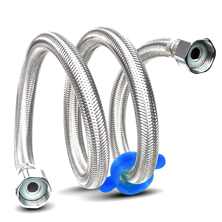 stainless steel double lock faucet flexible water hose for shower bidet and shower head