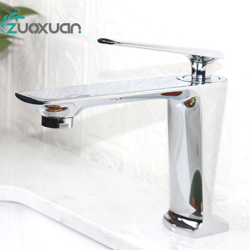 ZuoXuan Luxury Home High Quality Brass Bathroom Waterfall Basin Faucet