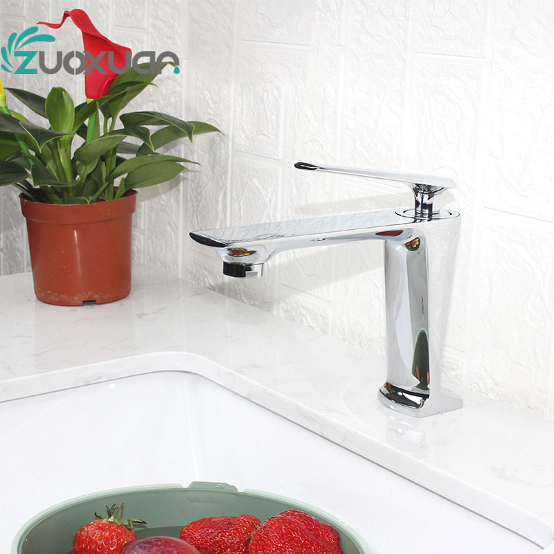 ZuoXuan Luxury Home High Quality Brass Bathroom Waterfall Basin Faucet