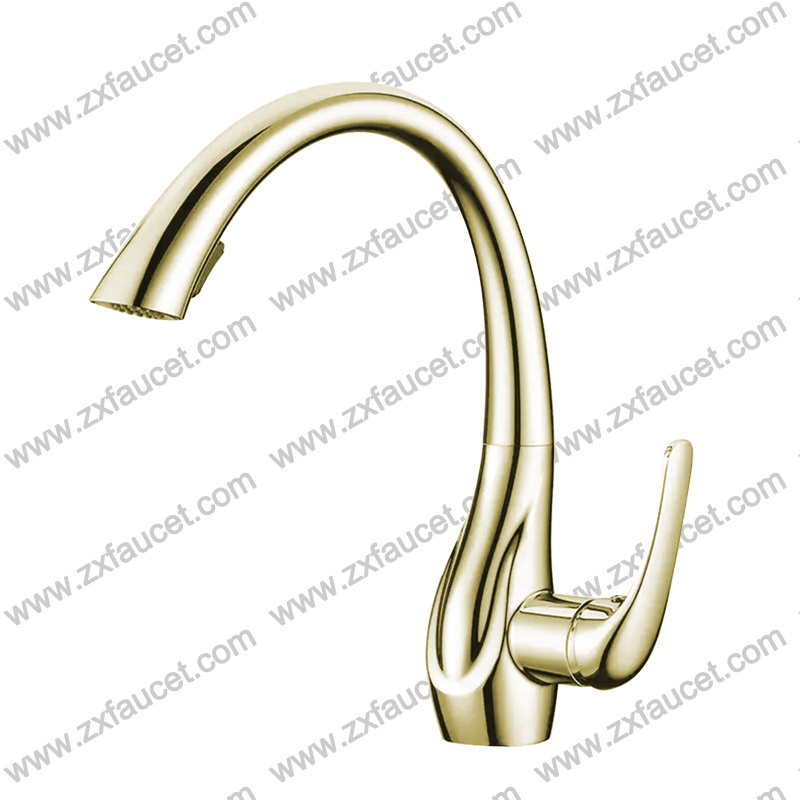 Copper + Plastic Iron Hand Wheel Can Be Dc Rain Spray Kitchen Faucet