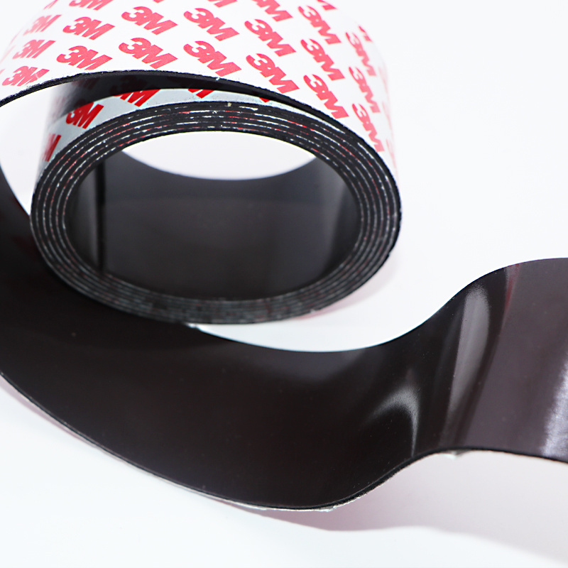 Strong Rubber Magnet Strip With 3m Adhesive Tape